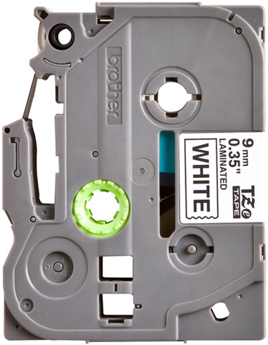 Labeltape Brother P-touch TZE-221 9mm zwart op wit-2
