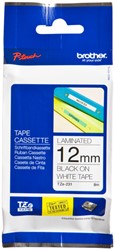 Labeltape Brother P-touch TZE-231 12mm zwart op wit
