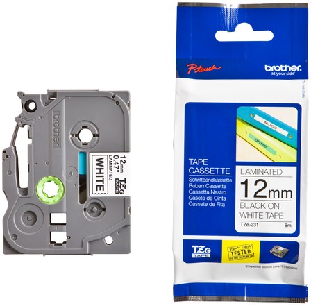 Labeltape Brother P-touch TZE-231 12mm zwart op wit-3