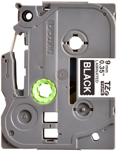 Labeltape Brother P-touch TZE-325 9mm wit op zwart-2