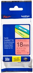Labeltape Brother P-touch TZE-441 18mm zwart op rood