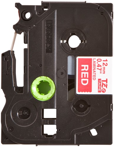 Labeltape Brother P-touch TZE-435 12mm wit op rood-2