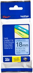 Labeltape Brother P-touch TZE-541 18mm zwart op blauw