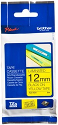 Labeltape Brother P-touch TZE-631 12mm zwart op geel