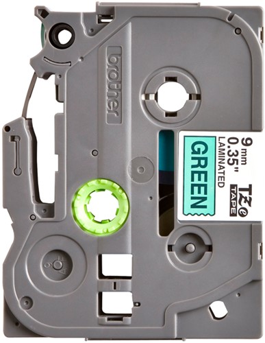 Labeltape Brother P-touch TZE-721 9mm zwart op groen-2