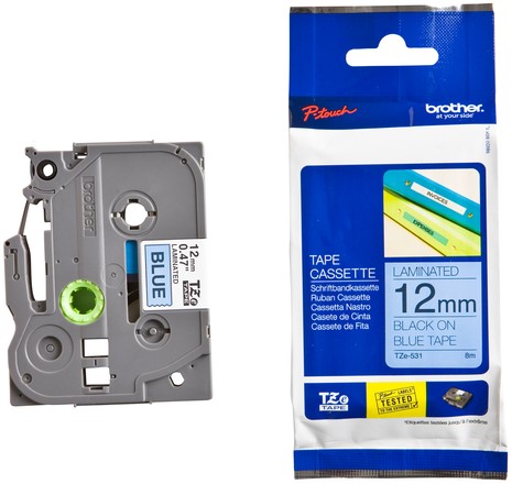 Labeltape Brother P-touch TZE-531 12mm zwart op blauw-3