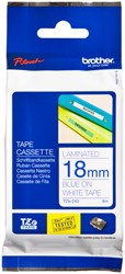 Labeltape Brother P-touch TZE-243 18mm blauw op wit