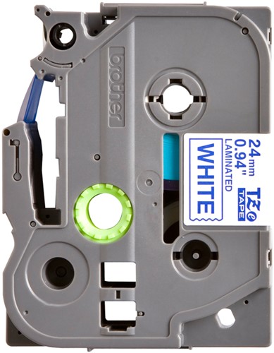 Labeltape Brother P-touch TZE-253 24mm blauw op wit-2