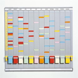 Planbord A5541-7811 jaar 35vaks grijs