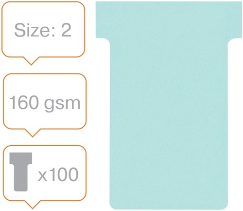 Planbord T-kaart Nobo nr 2 blauw 48mm-2