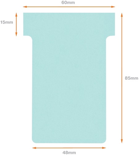 Planbord T-kaart Nobo nr 2 blauw 48mm-3