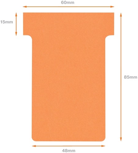 Planbord T-kaart Nobo nr 2 oranje 48mm-3