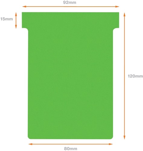 Planbord T-kaart Nobo nr 3 groen 80mm-3