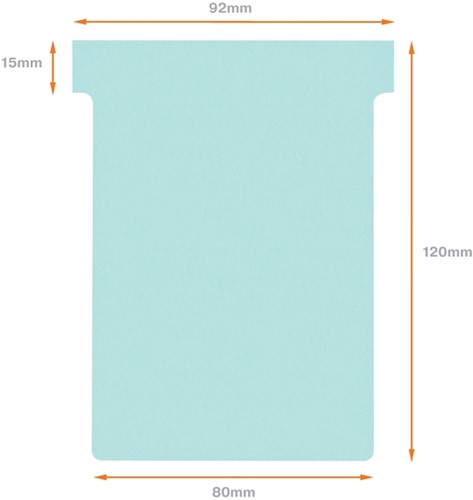 Planbord T-kaart Nobo nr 3 blauw 80mm-3