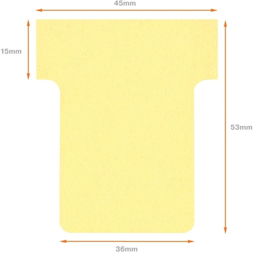 Planbord T-kaart Nobo nr 1.5 geel 36mm-3