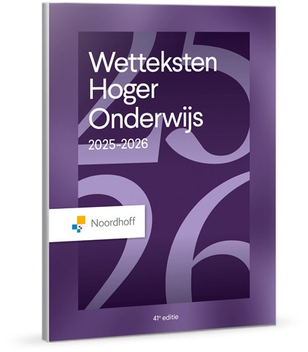 Wetteksten Hoger Onderwijs 2025-2026 - Verschijningsdatum 21-05-2025