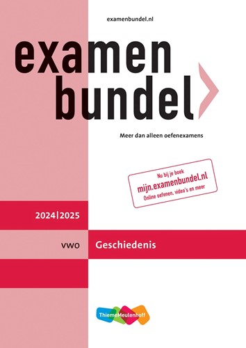 Examenbundel online + boek vwo Geschiedenis 2024/2025 - Beperkt leverbaar