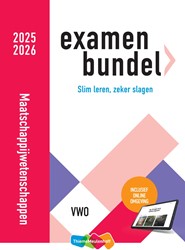 Examenbundel online + boek vwo Maatschappijwetenschappen 2025/2026 - beperkt leverbaar