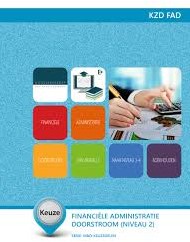 E-licentie: Keuzedeel: Financiële administratie niveau 2 (doorstroom) - E-KZD FAD