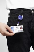 DURABLE Ausweishalter mit Jojo, oval, schwarz-2