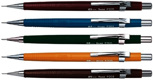 Vulpotlood pentel P209 0.9mm geel-2