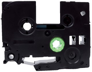 Labeltape Quantore TZE-221 9mm x 8m wit/zwart-2