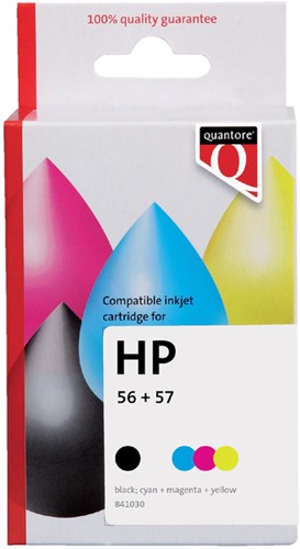 Inktcartridge Quantore HP SA342AE 56 57 zwart kleur