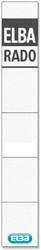 Rug-insteekkaart Elba Rado smal 24x159mm wit