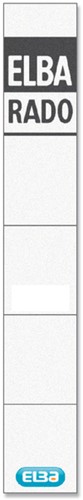 Rug-insteekkaart Elba Rado smal 24x159mm wit