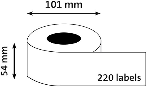 Labeletiket Quantore 99014 54x101mm adres wit-2