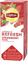 Thee Lipton Refresh Aardbei 25stuks