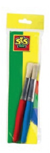 Kwast Creative houten steel set à 2 stuks