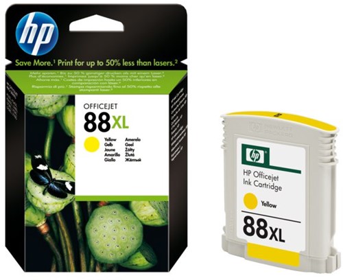 Inktcartridge HP C9393AE 88XL geel HC