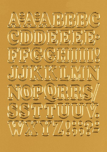 Etiket Herma 4183 12mm letters A-Z goudfolie 50stuks