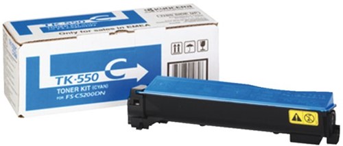 Toner Kyocera TK-550C blauw