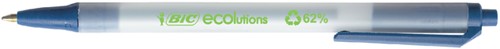 Balpen Bic Ecolutions clic stic blauw medium