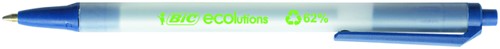 Balpen Bic Ecolutions clic stic blauw medium