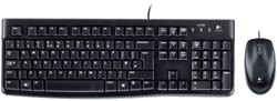 Toetsenbord Logitech MK120 Qwerty + muis USB zwart