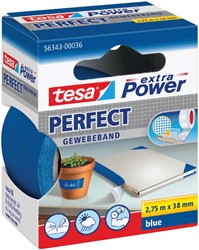 Plakband Tesa textiel 38mmx2.75m blauw