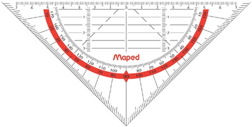 Geodriehoek Maped 028600 160mm flexibel transparant