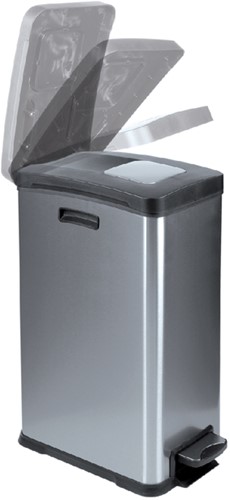 Pedaalemmer EKO Rejoice 30 liter mat rvs-2