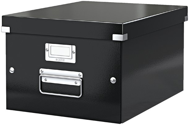 Gehoorzaam uitvinden Buitenboordmotor Opbergbox Leitz WOW Click & Store 281x200x370mm zwart Meerkantoor