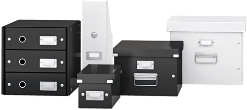 Ladenkast Leitz WOW Click & Store 4 laden gerecycled karton wit-3