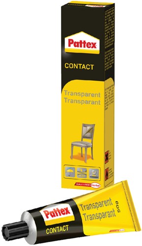 Contactlijm Pattex transparant tube 50gram op blister-2