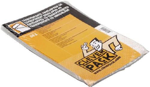 Envelop CleverPack akte C5 165x220mm zelfkl. transp. 50stuks-3
