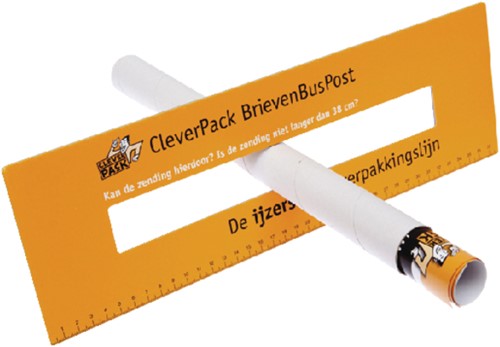 Verzendkoker CleverPack A3 330x29.5mm met doppen wit pak à 5 stuks-3