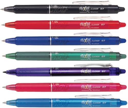 Rollerpen PILOT friXion clicker medium roze-2