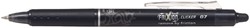 Rollerpen PILOT Frixion Clicker zwart  0.35mm
