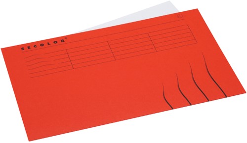 Vouwmap Jalema Secolor Folio gelijk rood