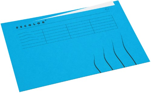 Vouwmap Jalema Secolor A4 ongelijk blauw